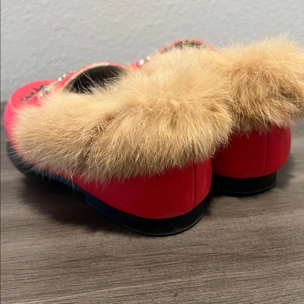 Lola and the Boys QUEEN BEE FAUX FUR LOAFER
